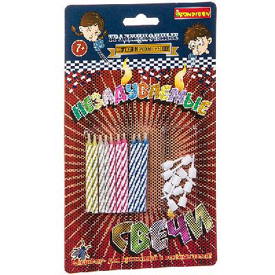 Фокусы от Bondibon, Шутки-приколы, Незадуваемые свечи, арт 7527 от интернет-магазина Континент игрушек