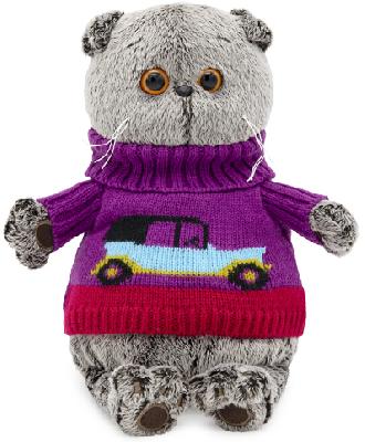 Басик в свитере с машинкой 22 см от интернет-магазина Континент игрушек