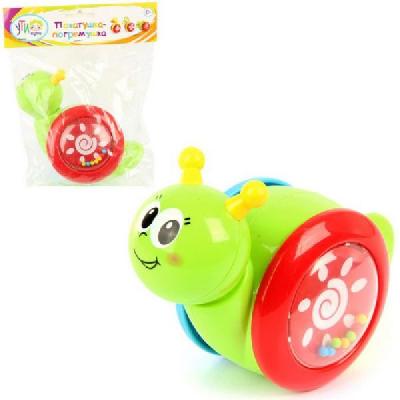 Погремушка покатушка Улитка15х7х13 см