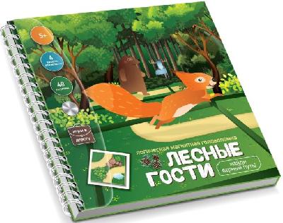 Игра магнитная головоломка "Лесные гости. Найди верный путь" от интернет-магазина Континент игрушек