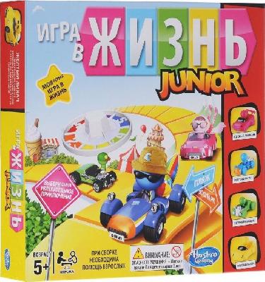 GAMES Игра настольная. Игра в жизнь Джуниор 5+ от интернет-магазина Континент игрушек