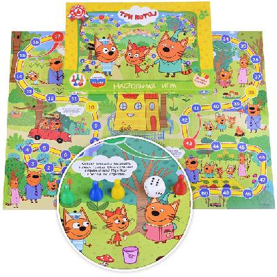 Игра настольная-ходилка "Умные игры" Три кота от интернет-магазина Континент игрушек