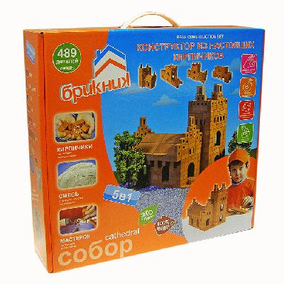 Конструктор "СОБОР" из настоящих кирпичиков (488 деталей) от интернет-магазина Континент игрушек