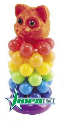 Пирамидка-звездочка Кот 25 см.