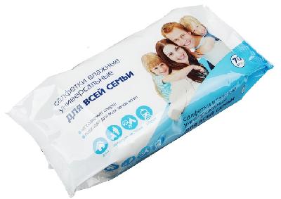 СМАРТ Эконом Салфетки влажные для всей семьи 70шт, арт.30024/30789