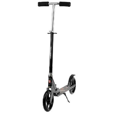 Самокат складной GRAFFITI "Dragon", колеса PU 200 мм, ABEC 7, цвет черный   4931607 от интернет-магазина Континент игрушек