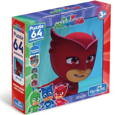 Пазл 64 Герои в масках. Амайя+ наклейки от интернет-магазина Континент игрушек