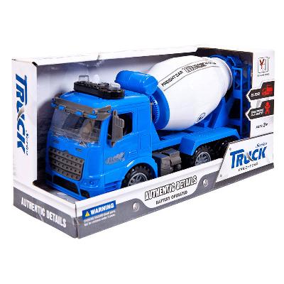 Машинка "Грузовик - бетономешалка", пластмассовая , со звуковыми и световыми эффектами, 34х13х19 см от интернет-магазина Континент игрушек