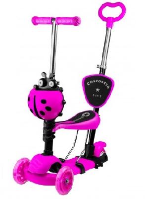 Самокат детский Scooter 5 в 1 Божья коровка от интернет-магазина Континент игрушек