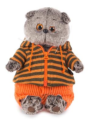 Кот Басик в штанах и полосатой кофте 25 см мягкая игрушка от интернет-магазина Континент игрушек