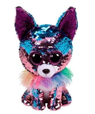 Игрушка с пайетками "Щенок" 12см