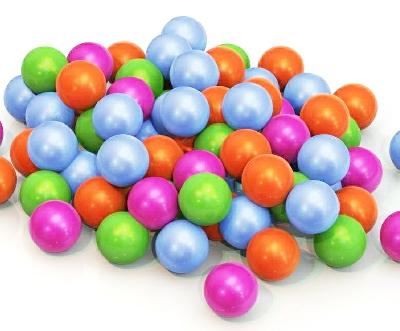 Шары для сухого бассейна 8 см (100 шт в сетке) 41х41х41 см.