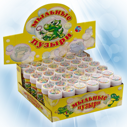Мыльные пузыри 50 мл (цена за 1 шт), в блоке 36 штук от интернет-магазина Континент игрушек