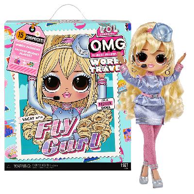 Кукла L.O.L. O.M.G. World Travel Fly Gurl, 25 см / Кукла ЛОЛ - путешественница Флай Гурл 579168EUC