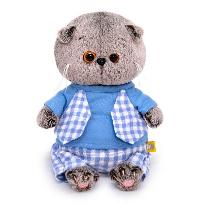 Кот Басик BABY в голубом костюмчике 20 см от интернет-магазина Континент игрушек