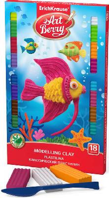 Пластилин ArtBerry с Алоэ Вера, 18 цветов/324г, со стеком от интернет-магазина Континент игрушек