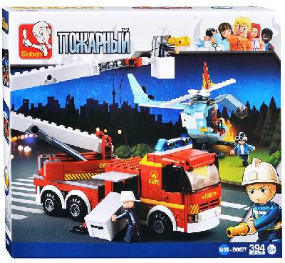 Конструктор М38-0627 "Пожарная бригада" (394 Дет.), арт. 38-0627 от интернет-магазина Континент игрушек