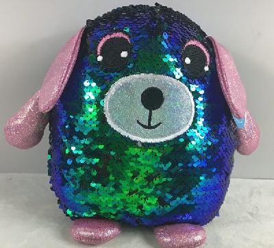 Собака с пайетками, 20 см