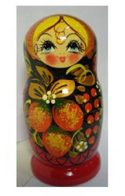 Матрешка 5 в 1 средняя (Ягодки, Эскиз 01, Клубничка)