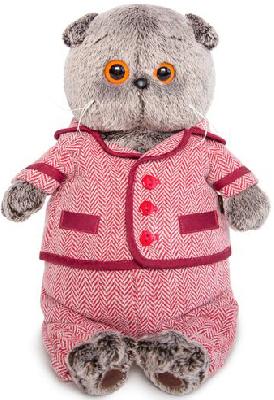 Басик в красном пиджаке и брюках в ёлочку 25 см от интернет-магазина Континент игрушек