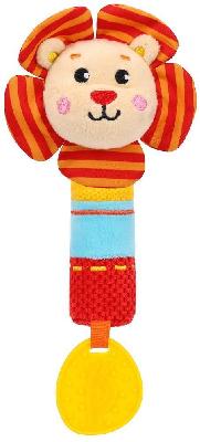 Пищалка с силиконовым прорезывателем "Львенок"