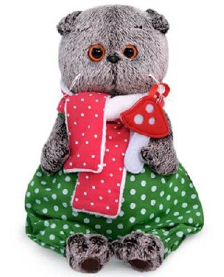 Кот Басик с мухомором 22 см мягкая игрушка от интернет-магазина Континент игрушек