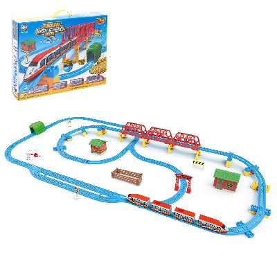Железная дорога «Экспресс», работает от батареек, длина пути 7,57 м, световые и звуковые эффекты от интернет-магазина Континент игрушек
