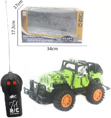 Машинка на радиоуправлении 2CH 1:14, цвет зеленый 34х17,2х17 см от интернет-магазина Континент игрушек