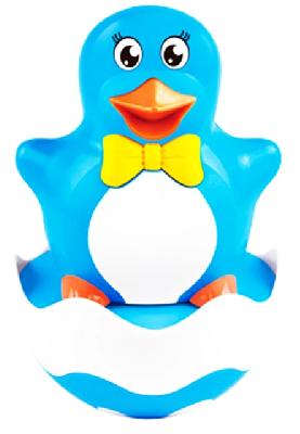 Неваляшка, 2 вида в ассортименте (цыпленок и пингвин), со звуковыми эффектами, в коробке, 13x11,5x19