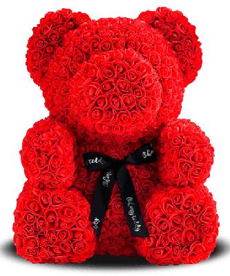 Медведь из роз 40 см