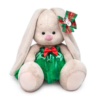 Зайка Ми в зеленой юбке с бантом (малый) 18 см мягкая игрушка от интернет-магазина Континент игрушек