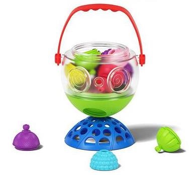 Игрушка развивающая "Lalaboom", Шар-ведерко 3 в 1, 12 предметов