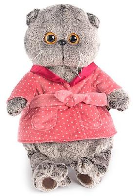 Мягкая игрушка кот Басик в халате 25 см от интернет-магазина Континент игрушек