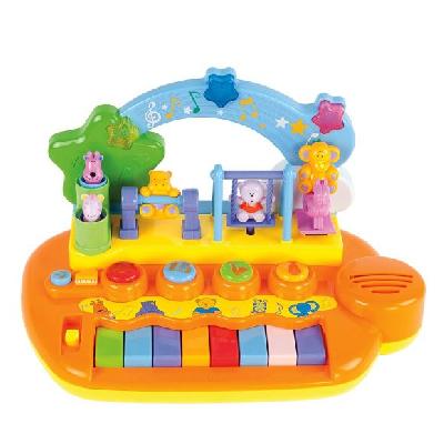 Центр развивающий музыкальный "Парк развлечений", 14 мелодий и звуков , животные на каруселях крутят