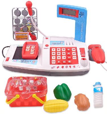 Помогаю Маме. Касса, в наборе с продуктами,со световыми и звуковыми эффектами, в коробке, 38x21x23 с от интернет-магазина Континент игрушек