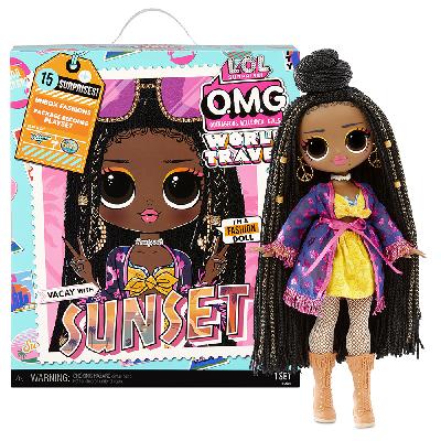 Кукла L.O.L. Surprise! OMG World Travel Sunset Fashion Doll 25 см / путешественница Сансет 576570EUC