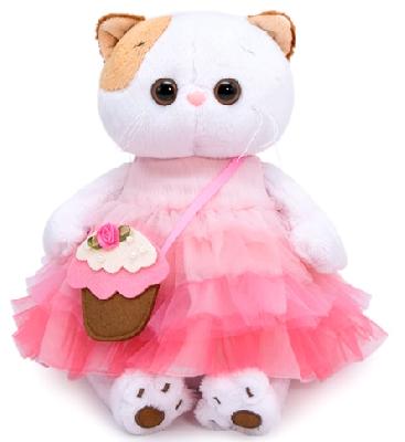 Мягкая игрушка кошечка Ли-Ли с сумочкой-пирожным 24 см от интернет-магазина Континент игрушек