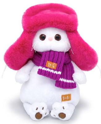 Мягкая игрушка кошечка Ли-Ли в меховой шапке 24 см от интернет-магазина Континент игрушек