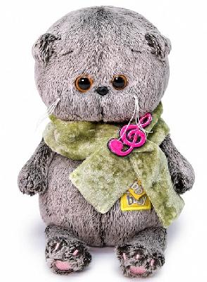 Кот Басик Baby в бархатном кашне мягкая игрушка от интернет-магазина Континент игрушек