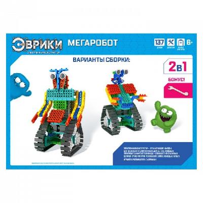 Эврики. Конструктор  "Мегаробот", 2 варианта сборки, 137 деталей  от интернет-магазина Континент игрушек