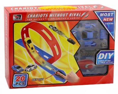 Трек Собери сам, 20 предметов в наборе, с запускным механизмом, 34x6x24см. от интернет-магазина Континент игрушек