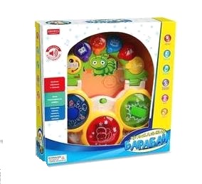 Игрушка для малышей. Развивающий центр музыкальный Барабан "Умный Я" свет, звук