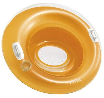 Шезлонг-кресло для плавания, с ручками, с сетчатым дном 119 см, от 8 лет  58883NP INTEX