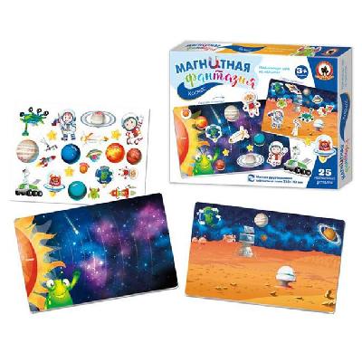 Развивающая игра на магнитах Космос, с магнитным полем от интернет-магазина Континент игрушек