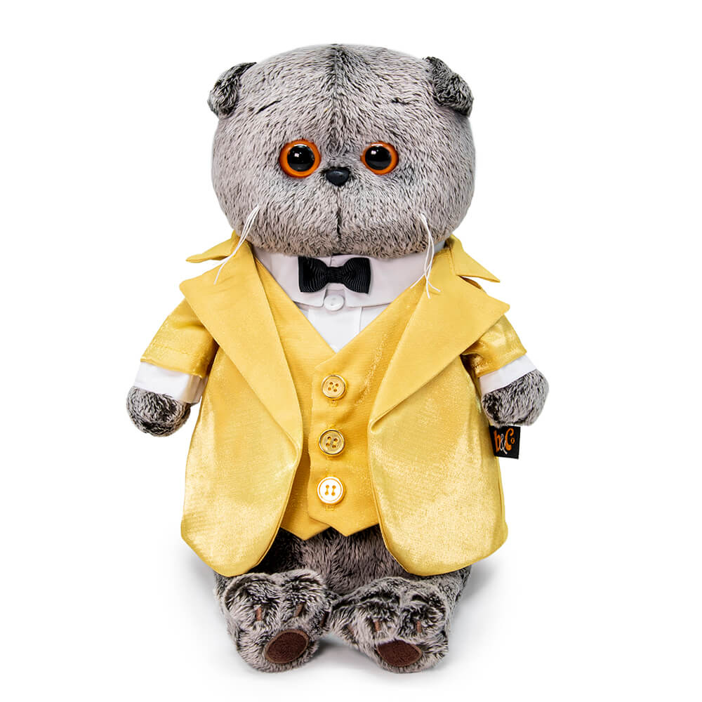 Кот Басик в золотом фраке 30 см мягкая игрушка от интернет-магазина Континент игрушек