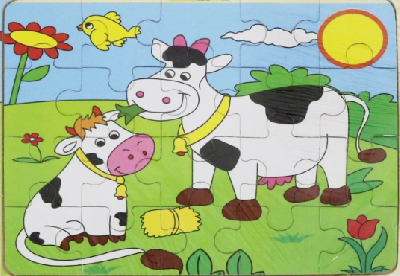 Пазлы деревянные 18,5х15х0,5 см от интернет-магазина Континент игрушек