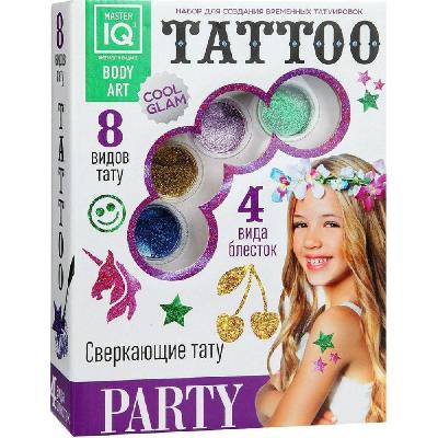 Набор для создания временных татуировок PARTY от интернет-магазина Континент игрушек