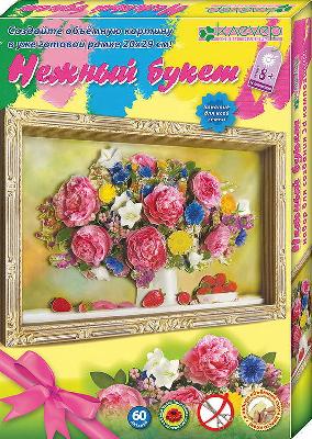 "Нежный букет" (пионы) Набор для изготовления картины от интернет-магазина Континент игрушек