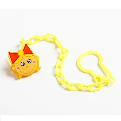 Прищепка д\пустышки Цветок Девочка