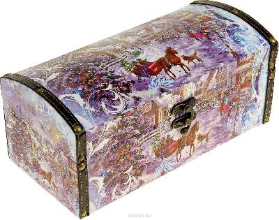 Шкатулка Зимние катания